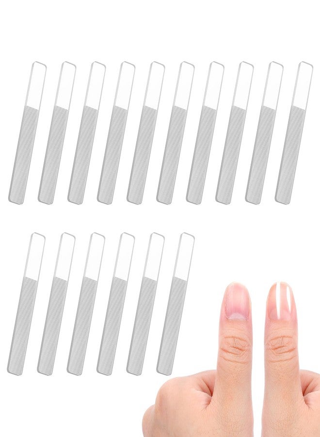 HaiFafafaing 16 Pcs Nano Glass Nail Files for Natural Nails Shiner Crystal Glass File Buffer Double Sided Crystal Nail File Fingernail Files for Women Adults for Shaping Polishing Buffer Shiner - Image 1